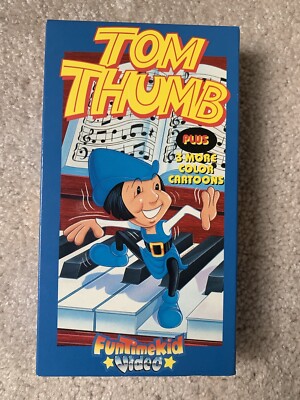 Tom Thumb Plus 3 More Color Cartoons. VHS.