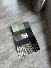 Acne Studios Large multicolour wool oversize women's plaid scarf