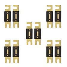 The Wires Zone High-Quality Gold Plated 300A Amp ANL Fuse 10 Pack