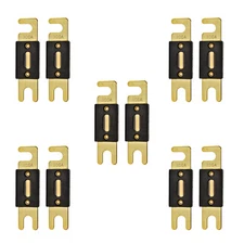 The Wires Zone High-Quality Gold Plated 300A Amp ANL Fuse (10 Pack)