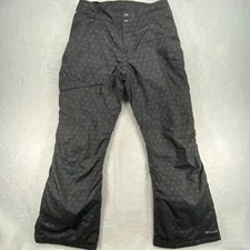 Columbia Bugaboo Omni-Tech Waterproof Snow Ski Pants Black Print Size S