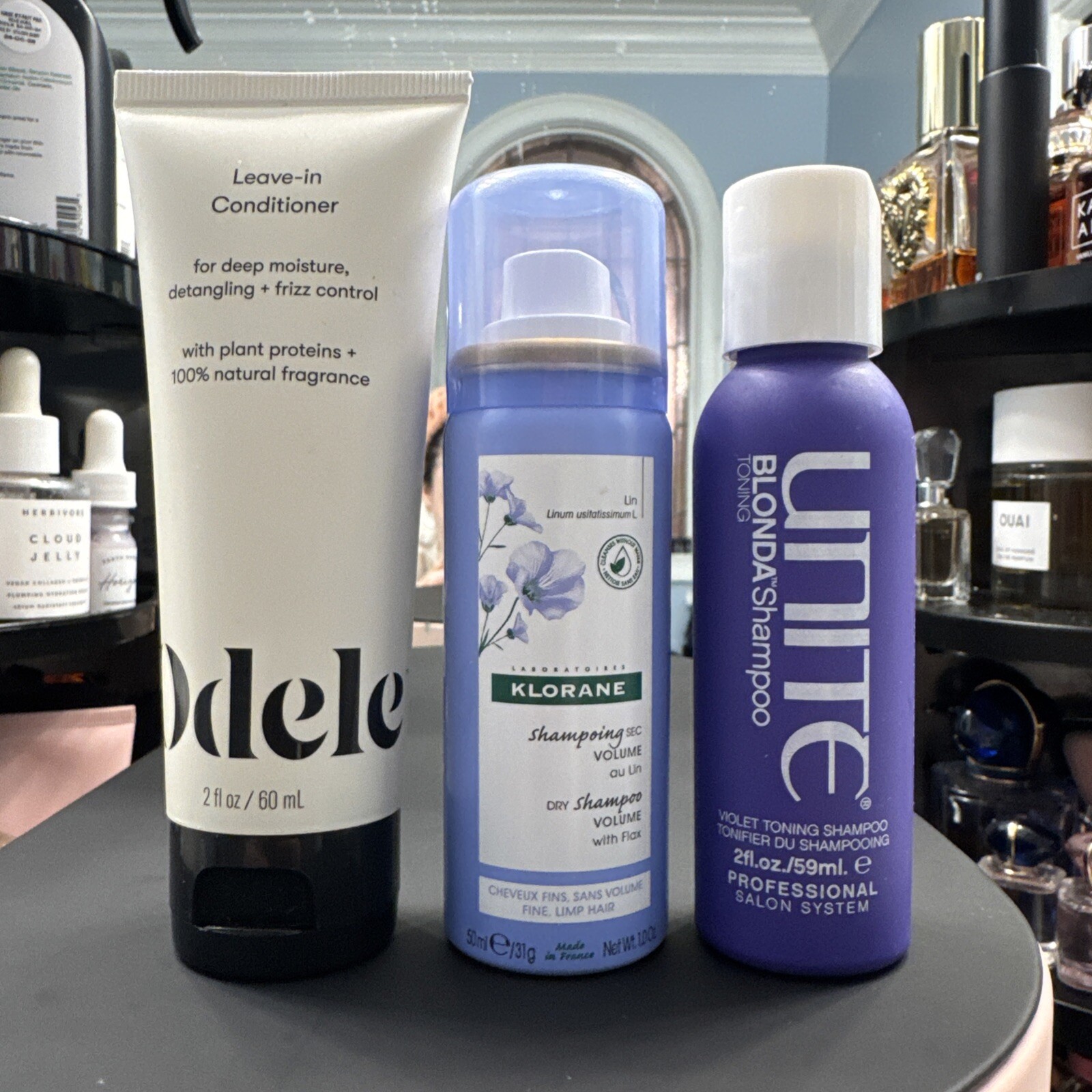 Odele Leave In Conditioner Blond Shampoo And Dry Shampoo Travel Size