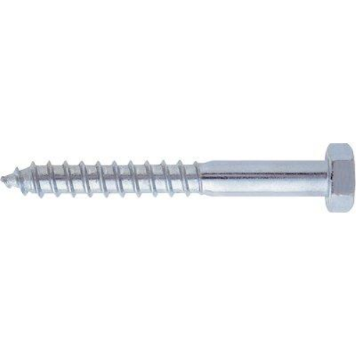 Vite tirafondo te zincata mm  6x40 cf=pz 100 (4 confezioni)