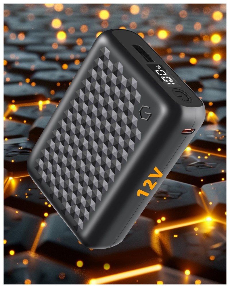 Power Bank 12V 18400mAh High Capacity Battery Bank USB DC Type-C Output,Type-...