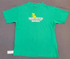 Vintage Washington Wellness 1985 Fort Worden Shirt Adult Sz Large Green Hanes 