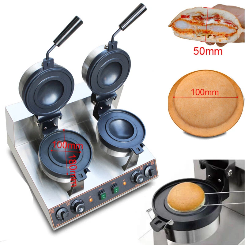 UFO Hamburger Maker Burger Machine Ice Cream Waffle Maker Panini Press Baking - Image 4 of 4