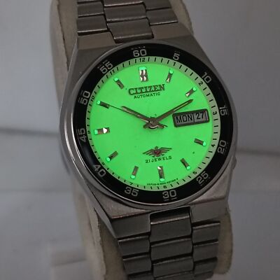 Citizen Eagle Automatic 4-R15836 Luminous Dial Vintage