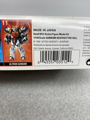 BANDAI - ムルキー21 Gundam Wing Model Kit Mobile Suit Deathscythe Hell #12 1:144