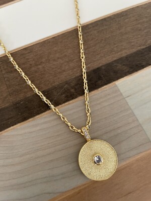 Evil Eye Charm Tennis Necklace Station Chain