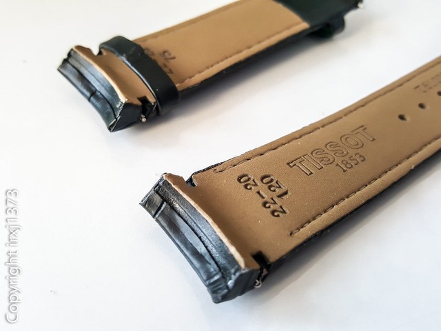tissot 22mm leather strap