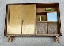 Nostalgie Möbel Puppenstube-Puppenhaus Wohnzimmerschrank