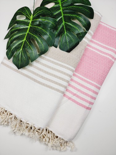 100% Cotton Geometric Diamond Weave All Season Solid Blanket Soft Sofa Throw - Picture 4 of 20