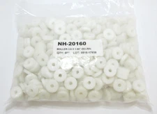 ** Lot of 500** Delrin 1/4 x 1.00 inch Roller-NH 20160-White