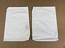 Two Queen Size  Oxford Cotton Blend Pillow Protectors with Zipper  NEW