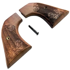 Ruger Wrangler Grips in Walnut with Scrollwork