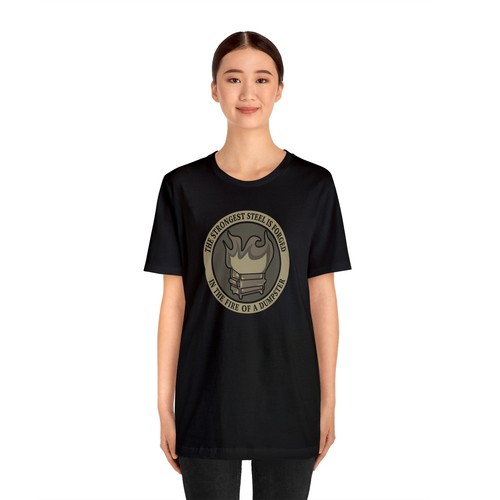 Dumpster Fire Short Sleeve Tee- Tan - Picture 12 of 13