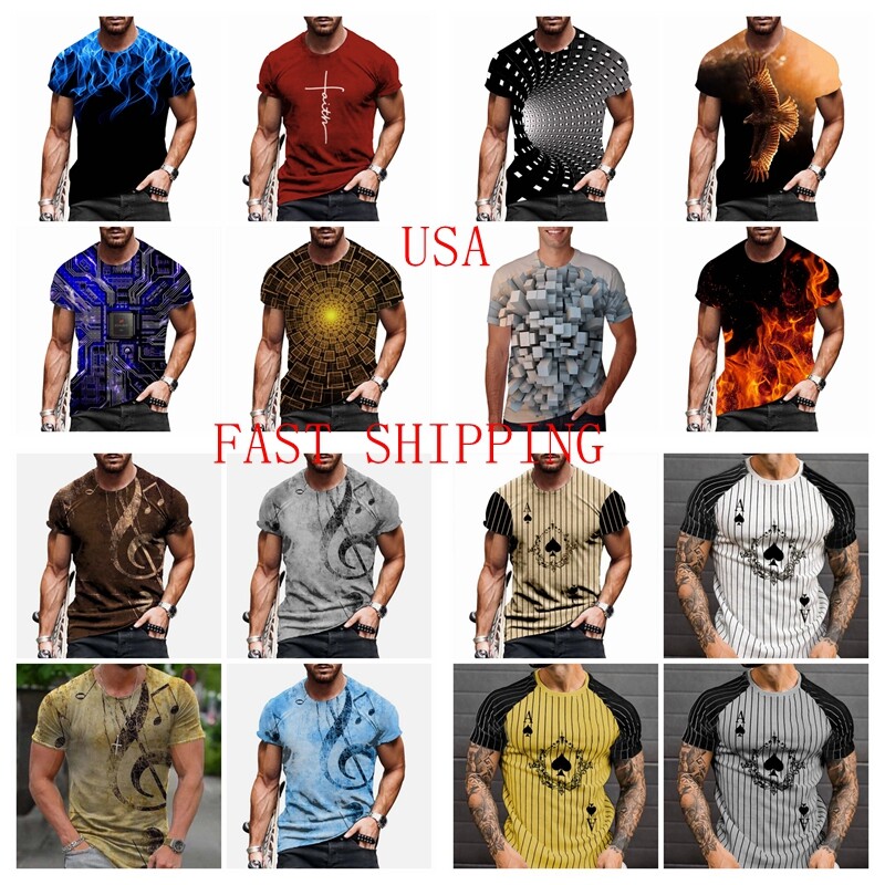 Short Sleeve Cheap Quick T Shirt Printing T Shirts Men Fashion