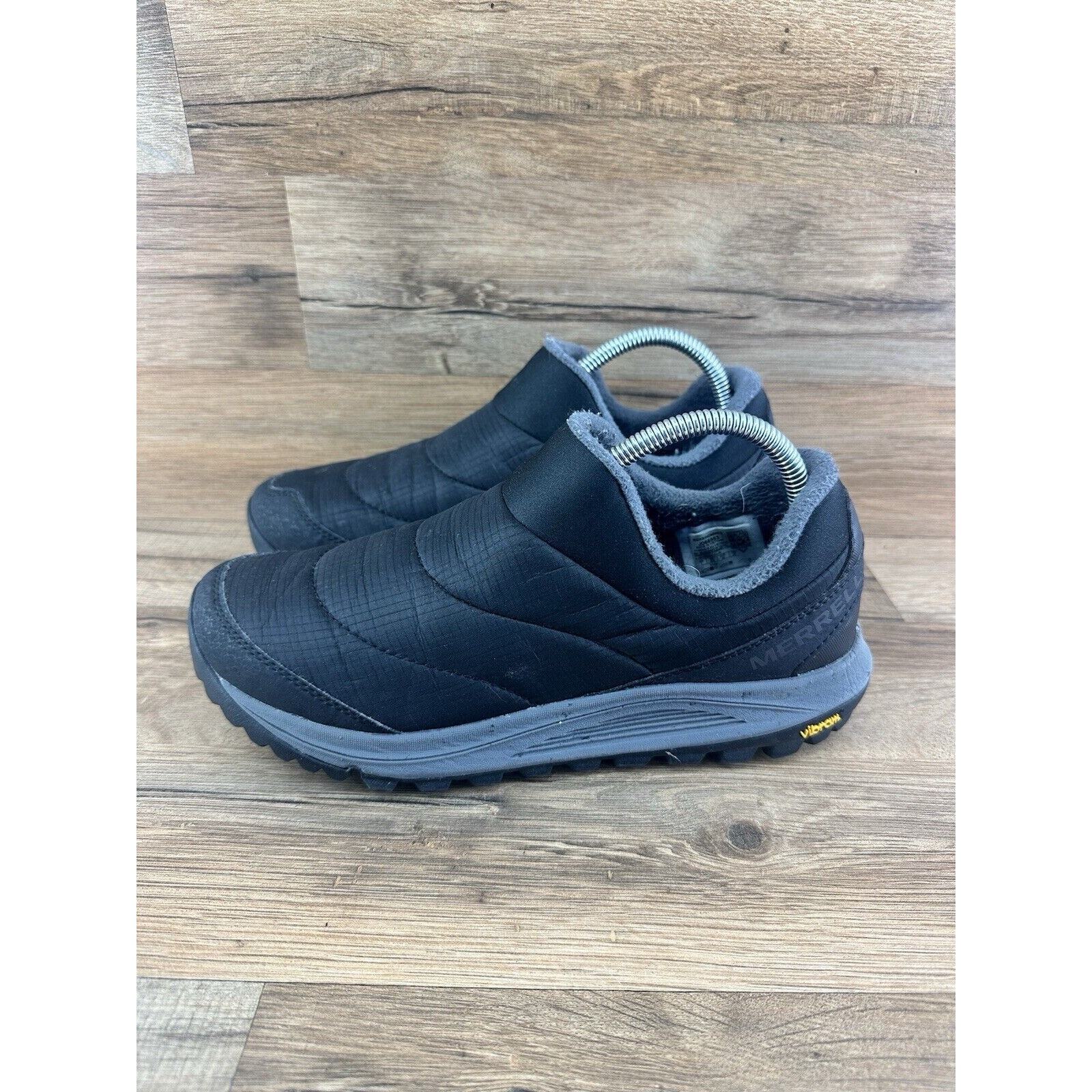 Merrell Nova Sneaker Moc Scarpe Uomo 7 Nero J066953 Nuovo Suole Slip On Vibram