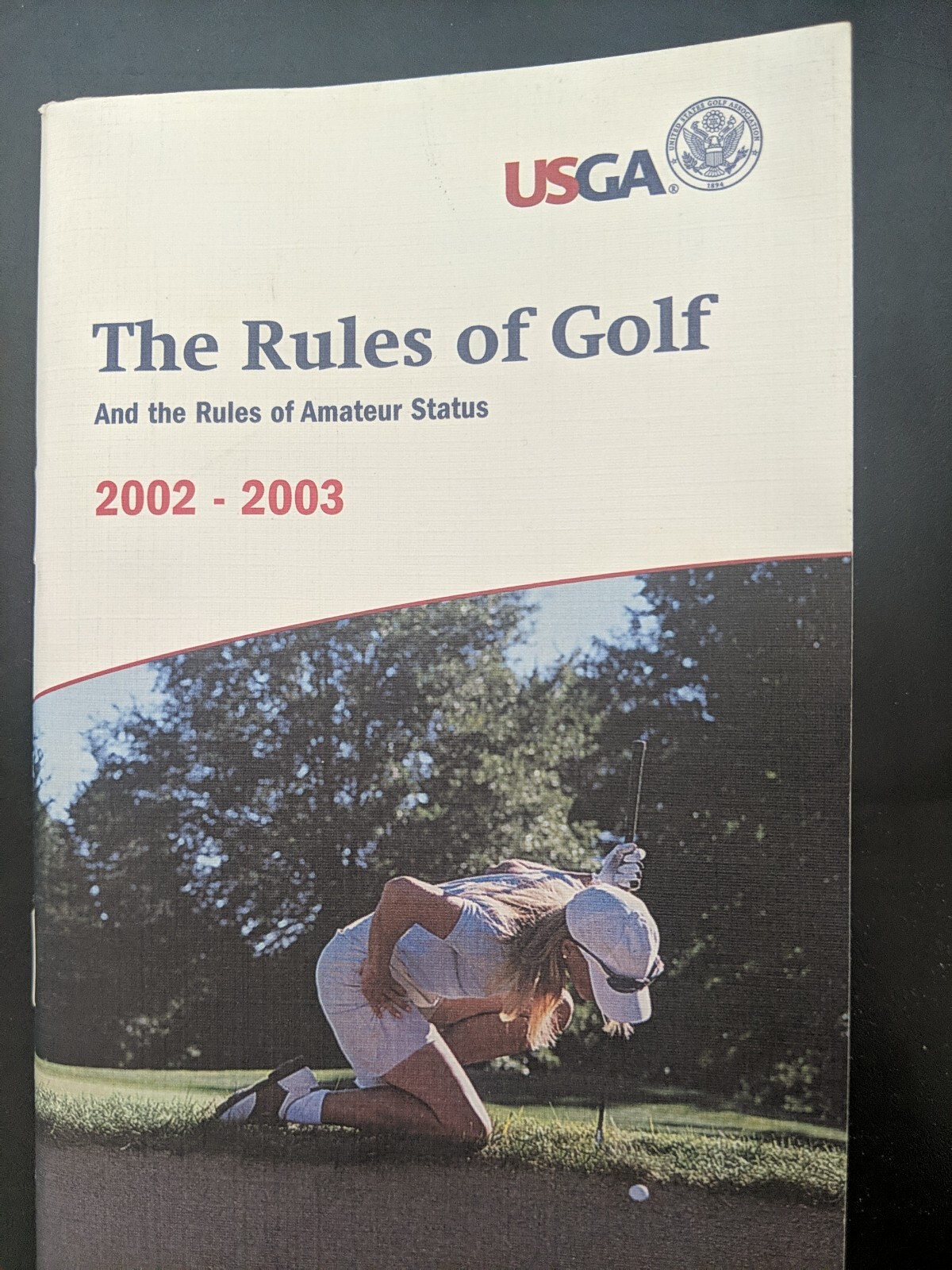 Vtg 2002 2003 rules of golf book usga royal ancient golf club st