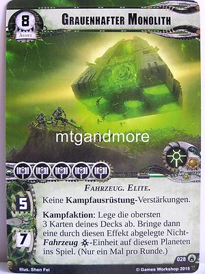 Warhammer 40000 Conquest LCG - Grauenhafter Monolith  #028 - Legionen der Toten