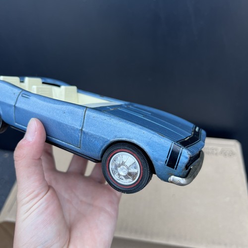 Vintage Pressed Steel Blue Chevrolet Camaro Model Car Made In Japan - Picture 8 of 8