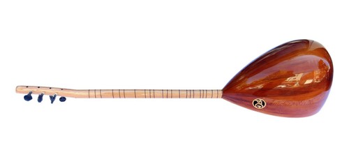 Turkish Quality Left Hand Long Neck Mulberry Baglama Saz For Sale ASL-113L - Picture 8 of 11