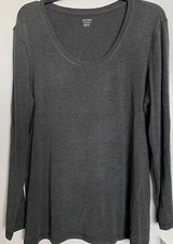 NEW! Jockey Womens  Modal Long Sleeve Tee~ Lounge / Active Sz XXL
