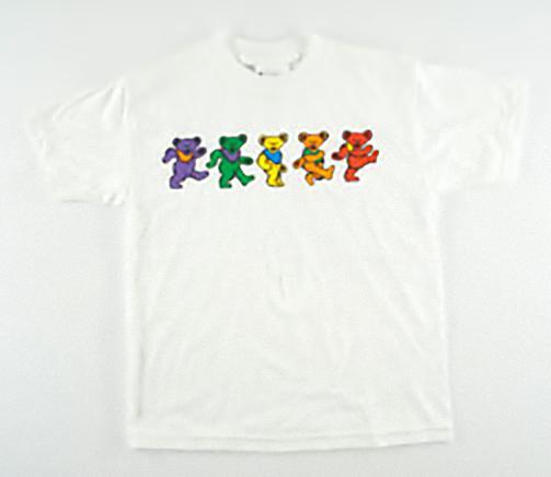 GRATEFUL DEAD-DANCING BEARS-WHITE T-SHIRT- YOUTH SZ Y-M,Y-L