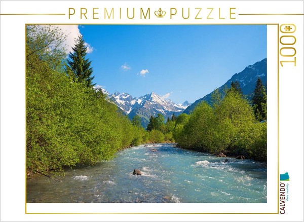 Calvendo Puzzle On The Stillach | 1000 Pieces, Finished Size 25.2 × 18.9 In (64-image