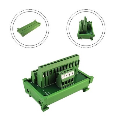 2 Input 12 Output Power Terminal Block with For DIN Rail 35mm Mount Compatible