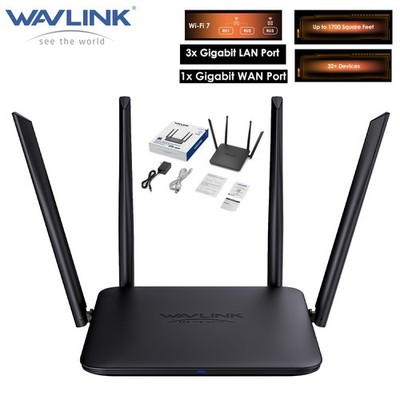 WAVLINK WiFi7 Gaming Router BE3600 Wireless Routers IPv6 Advanced VPN Guest WIFI