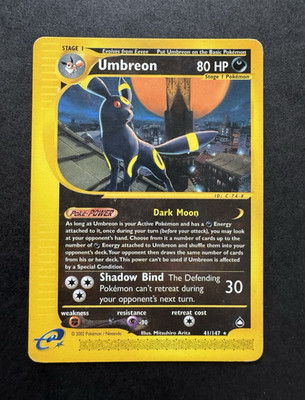 Nintendo Pokémon TCG Umbreon 41/147 Englisch 2002 80 KP Holo Rare