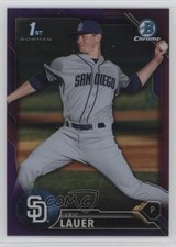 2016 Bowman Draft Chrome Picks Purple Refractor 48/250 Eric Lauer #BDC-57 3q5