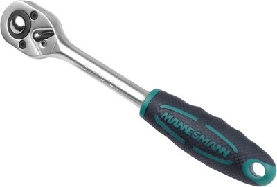 Mannesmann Umschaltknarre 1/2 Zoll Chrom-Vanadium-Stahl für Kfz-Reparaturen