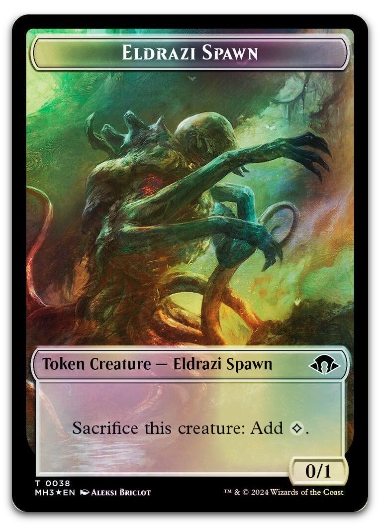 Eldrazi Spawn (Ripple Foil) // Eldrazi Scion Double-Sided Token NM Modern Horizo