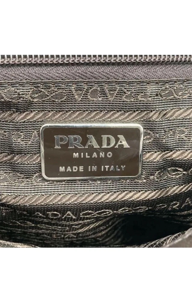 Bolso Prada 1999 de gamuza rosa y marrón Foto 2 de 4