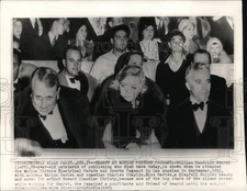 1932 Press Photo William Randolph Hearst attends Motion Picture pageant, CA