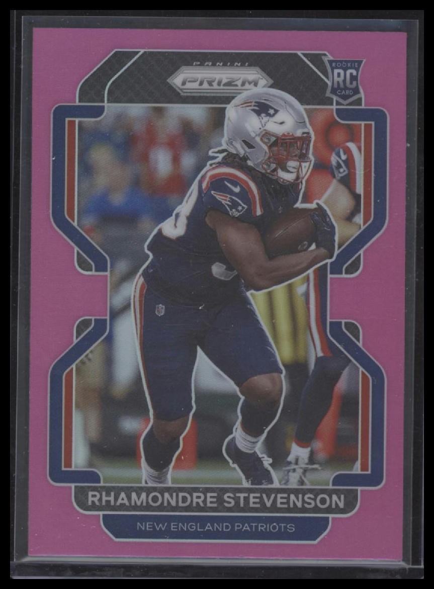 2021 Panini Prizm #367 Rhamondre Stevenson Pink