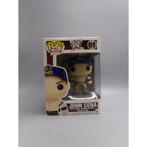 Funko Pop WWE John Cena 01 Vinyl Figure In Box Collectible Toy Blue Hat