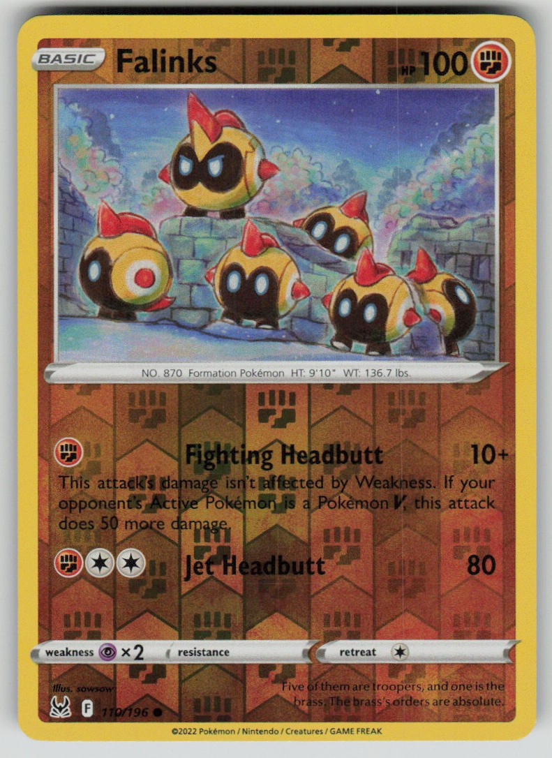 Falinks 110/196 C Lost Origin Pokemon Reverse Holo