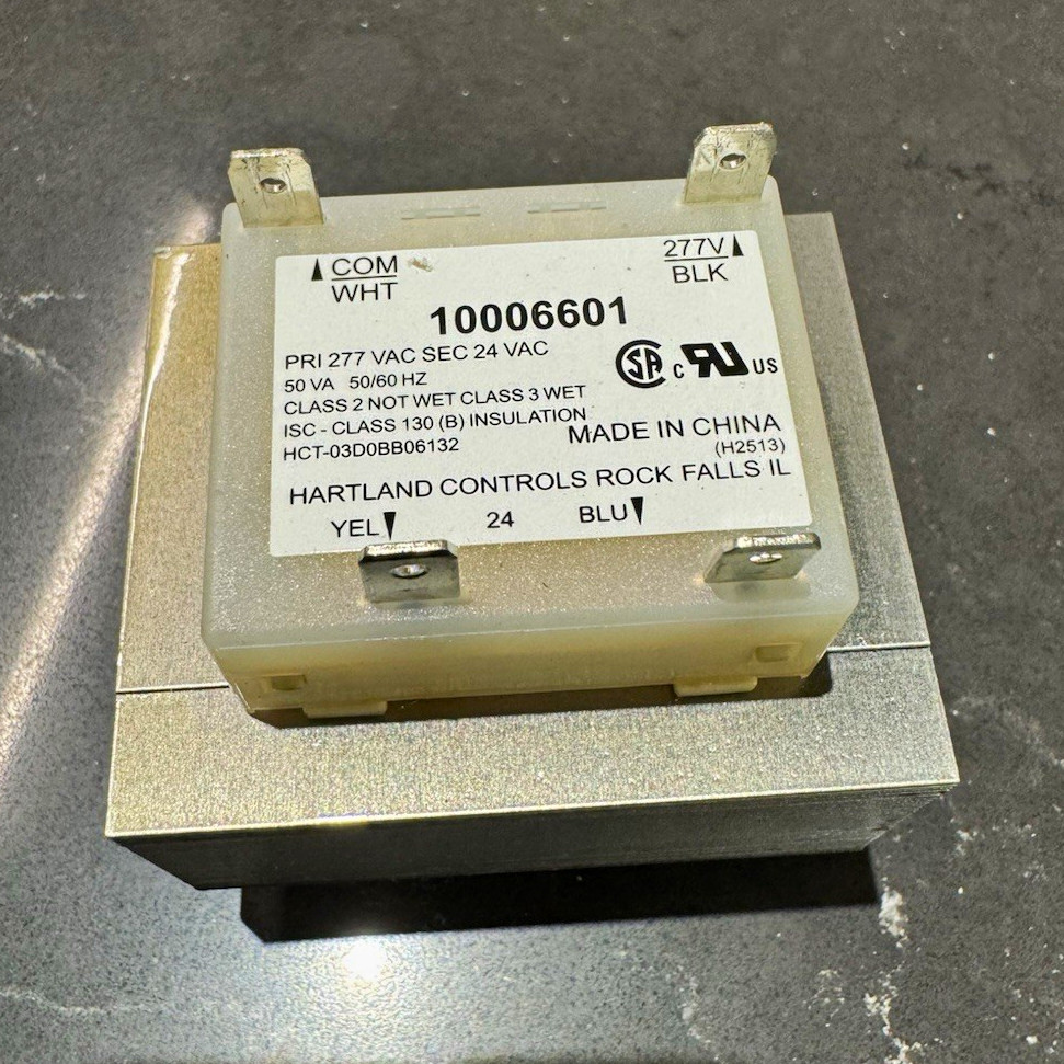 Hartland Controls Class 2 Step-Down Transformer 277V-24V 50VA 50/60Hz