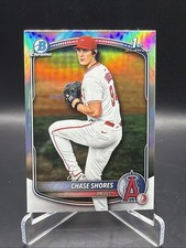 Chase Shores Chrome Refractor 2025 Bowman Draft #BDC-142 Angels