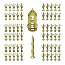 120PCS Self Drilling Drywall Anchors with Screws Kit, Zinc Plated Steel Drywa...