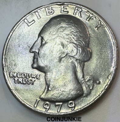 1979 D Washington Quarter-RPM-IMPROPER ALLOY-RIM BUMP-MINT ERRORS-MUST SEE!  