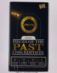 2024  PIECES OF THE PAST 1700s EDITION 1 FACTORY SEALED BOX - NEW 4 x RELIC N2