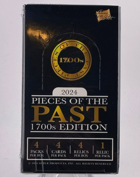 2024  PIECES OF THE PAST 1700s EDITION 1 FACTORY SEALED BOX - NEW 4 x RELIC N2