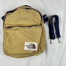 VTG The North Face Brown Label Tan Shoulder Bag + Blue Waist Strap Made In USA