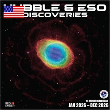 Hubble & ESO Discoveries 2026 Wall Calendar 12 Month | 12" X 24" Open | Thick & 
