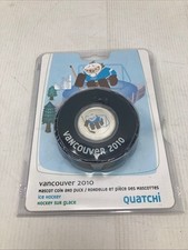 Canada Winter Olympics Mint Vancouver 2010 Mascot Coin and Ice Hockey Puck