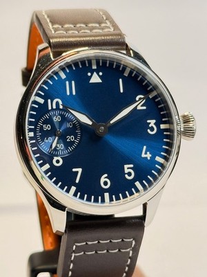 Fliegeruhr 41mm, Handgefertigt, Handaufzug, Saphirglas, Sehr Präzise | Garantie